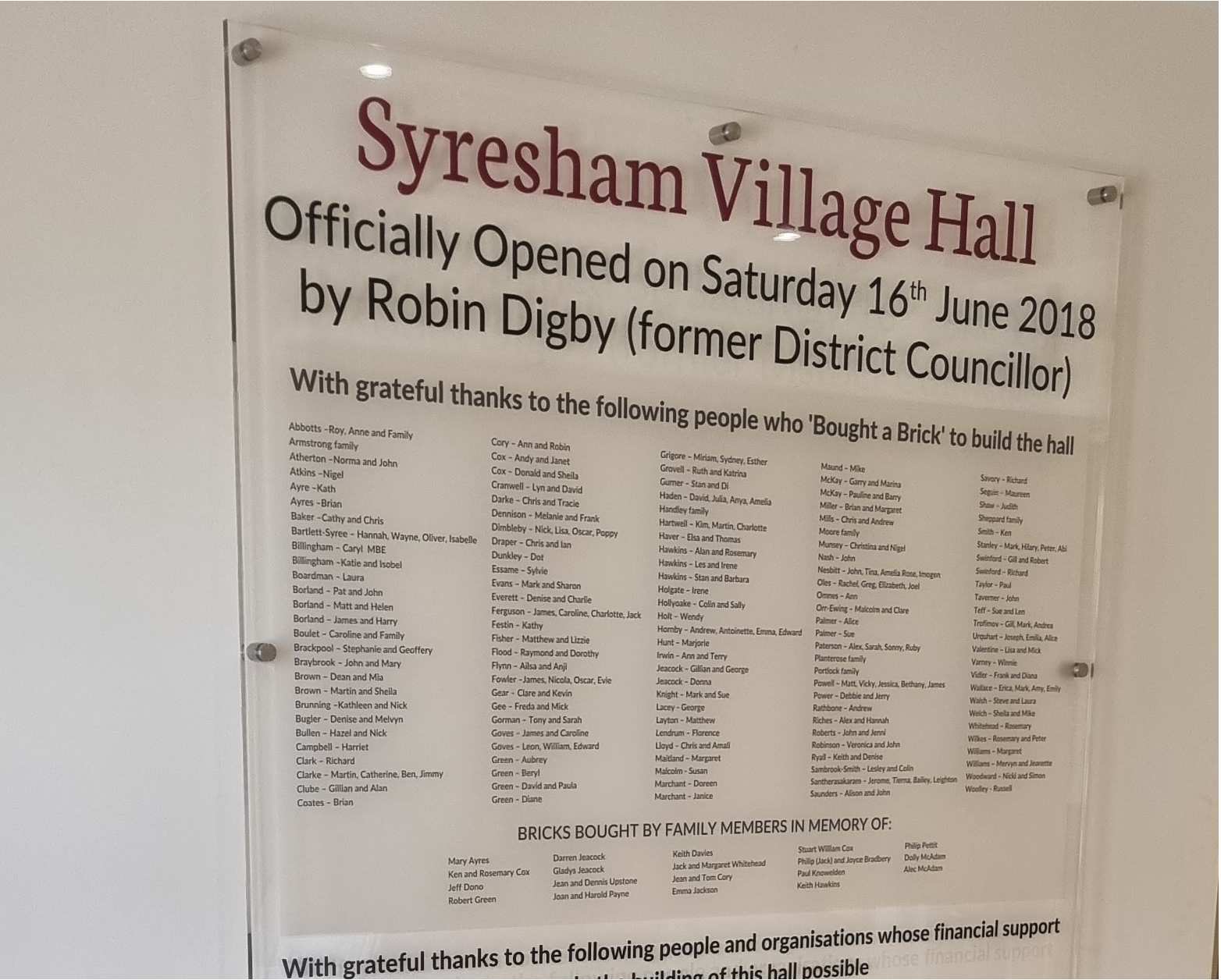 Syresham Village Hall
